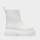Ankle Boots in White Rubber