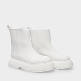 Ankle Boots in White Rubber