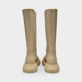 Boots in Beige Rubber