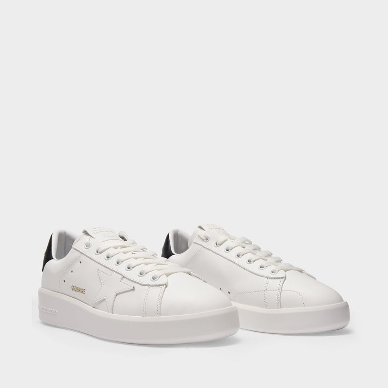 Pure Star Sneakers - Golden Goose - White/Black - Leather