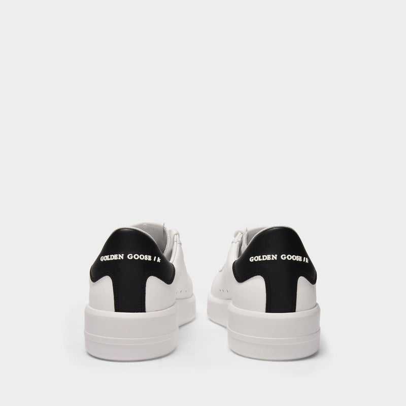 Pure Star Sneakers Golden Goose White Black Leather
