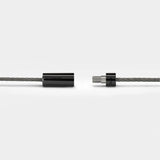 Le 5g Cable Bracelet in Black Polished Ceramic