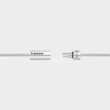 7G Octogon Cable Bracelet - Le Gramme - Silver - Silver/Diamond