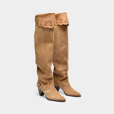 Luiz brown suede boots
