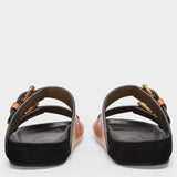 Lennyo Sandals in Brown Leather