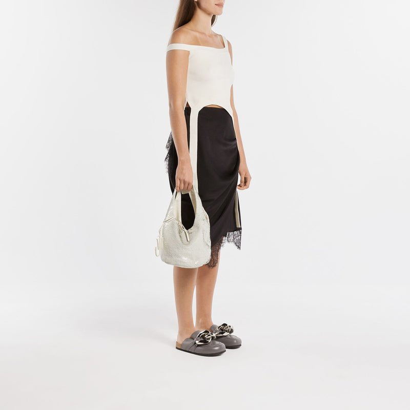 Chain Mules Anderson Grey Leather