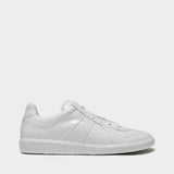Replica Low Top Sneakers in White Leather