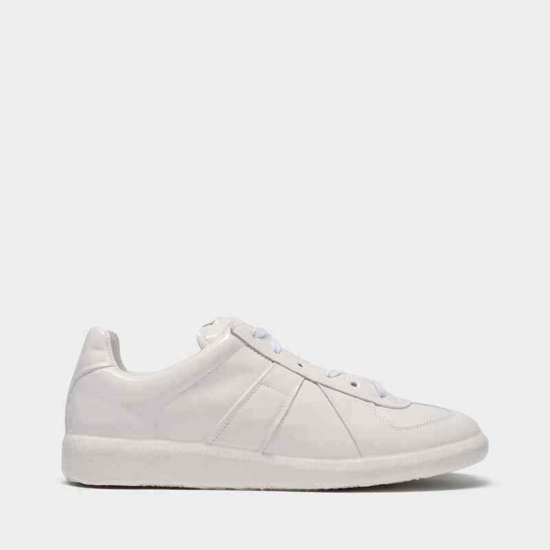 Replica Sneakers in White Leather