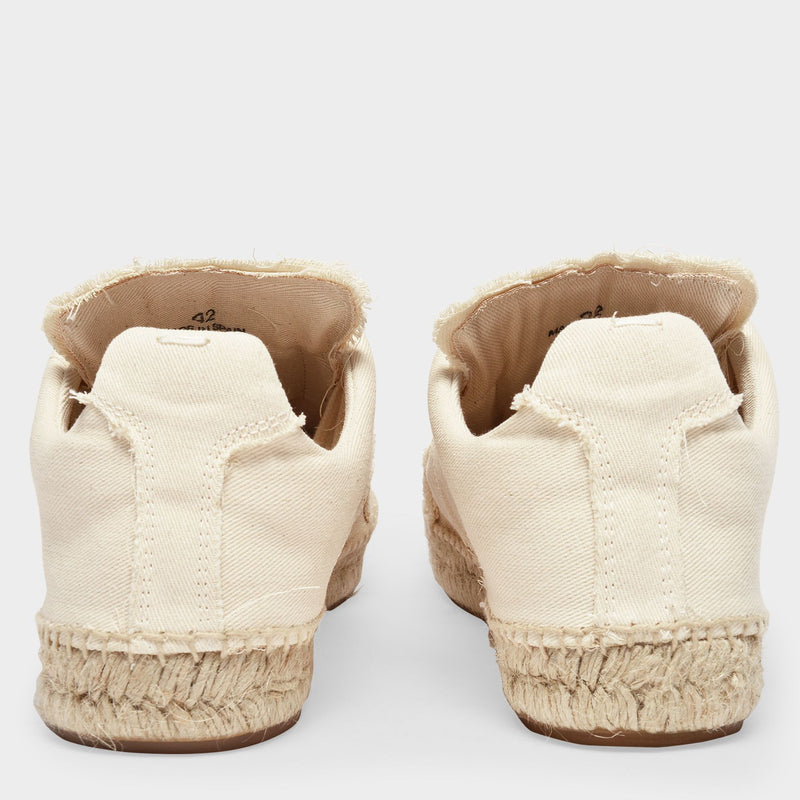 Replica Espadrille Sneakers in White Canvas