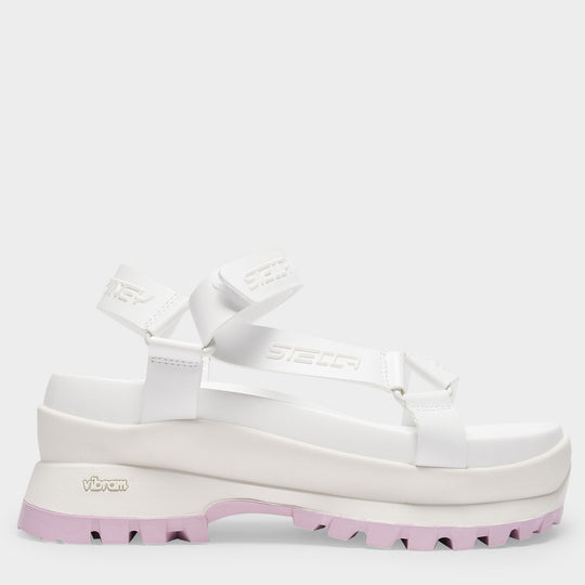 Trace Sandals in White Leather
