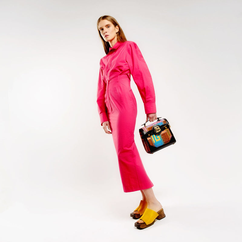 Hannah Clogs in Yellow Leather