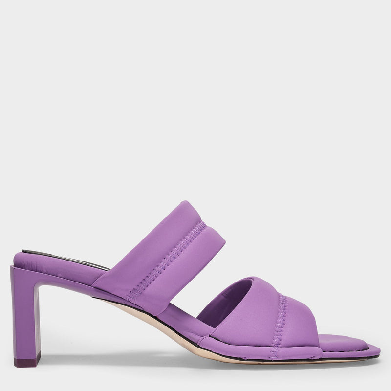 Yvonne Sandals in Purple Leather