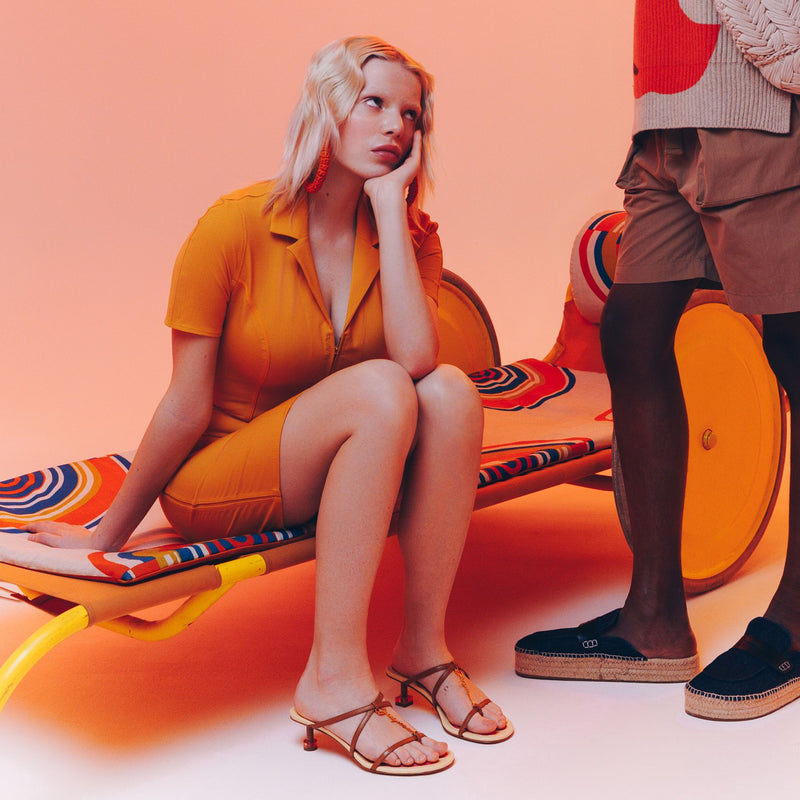 Les Sandales Basses Pralu Slides Jacquemus Light Brown Leather