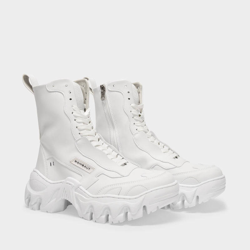Boccaccio Ii Boot Ankle Boots in White Vegan Leather