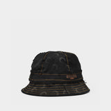 Moon Denim Hat in Black Canvas