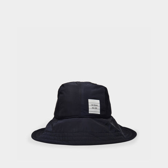 Rain Hat in Blue Twill
