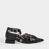 Aj926 Flat Shoes - Toga Pulla - Black - Polido