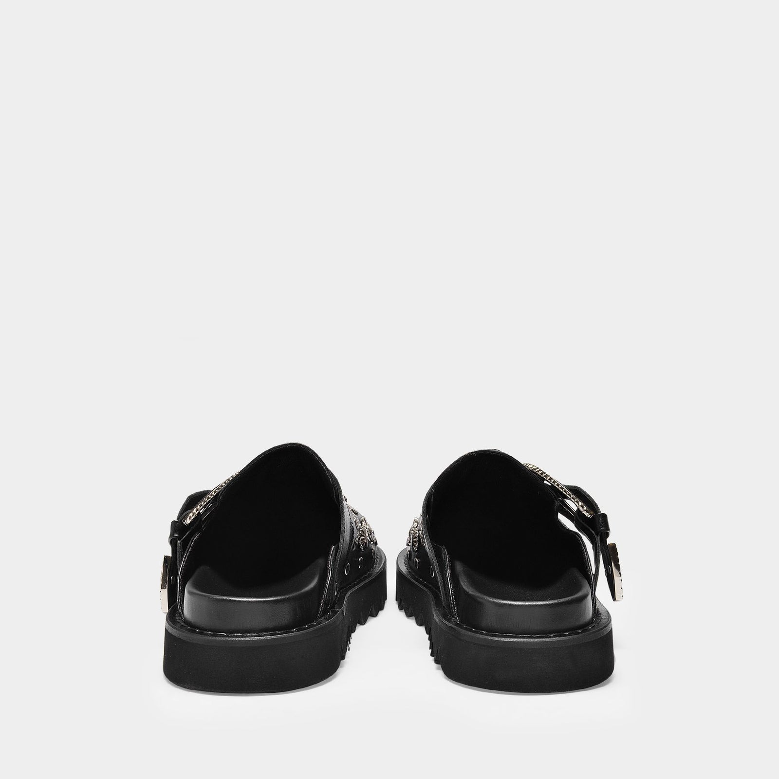 サンダル・ミュール TOGA Aj1018 Flat Shoes - Toga Pulla - Black - Leather Aj1018 Flat Shoes - Toga Pulla - Black - Leather