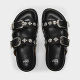 Aj844 Mule - Toga Pulla - Black - Leather