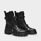 Combat Boot T 20/40 Ankle Boots in Black Leather