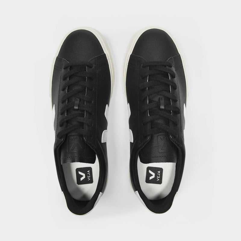 Campo Sneakers in Black and White Chromefree Leather