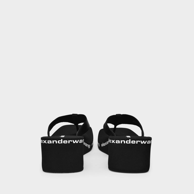 Aw Wedge 70 Sandals - Alexander Wang -  Black - Nylon