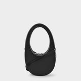 Mini Swipe  Handbag - Coperni - Black - Leather