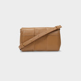 Midi Alexandria Bag in Taupe Leather