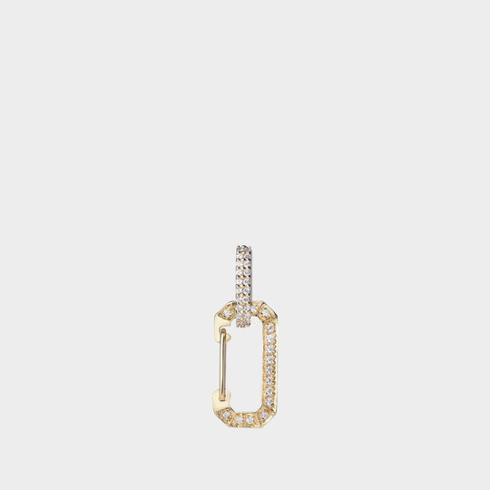 Chiara Earring in 18 carat Gold and diamonds