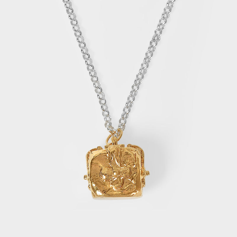 The Vault Of Poetry Necklace in Gold