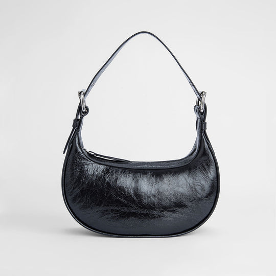 Soho Bag in Black Creased Leather