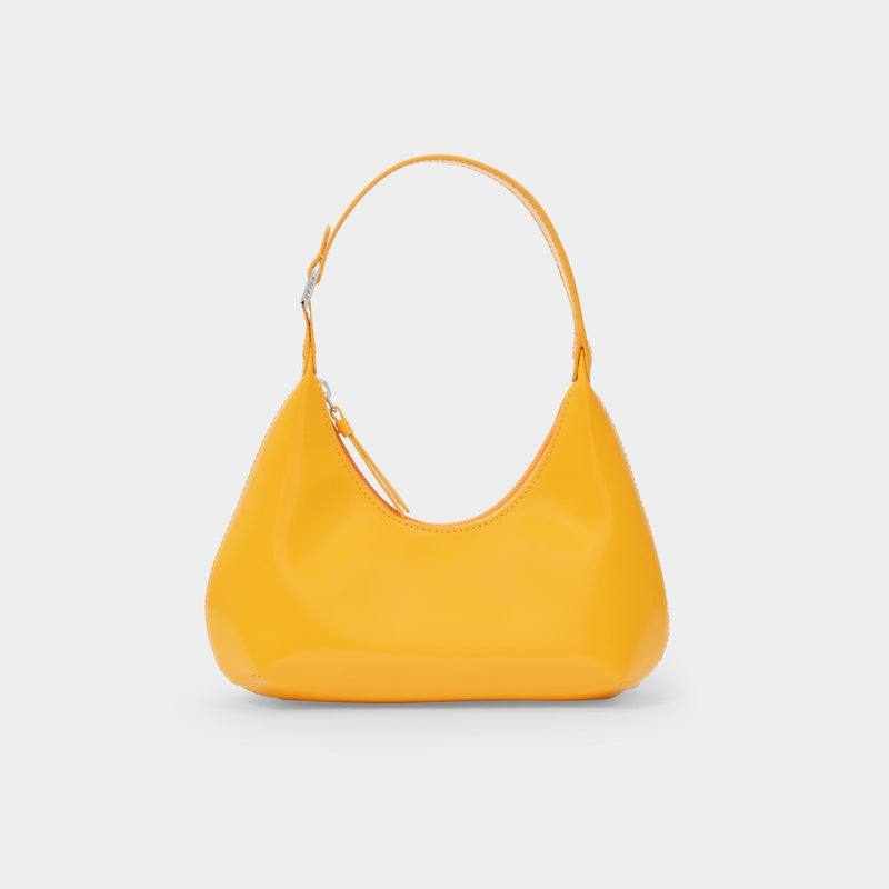 Baby Amber Bag in Orange Glossy Leather