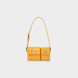 Baby Billy Bag in Orange Glossy Leather