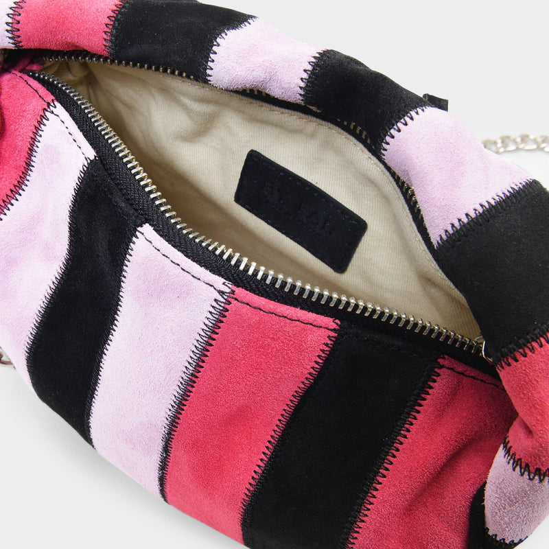 Baby Cush Bag in Pink Patchwork Leather