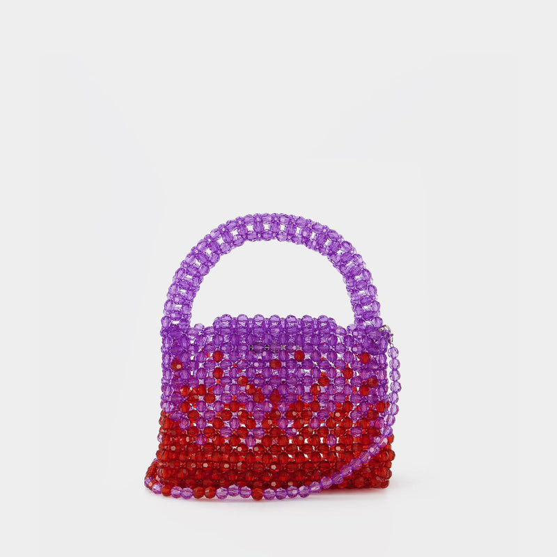 Ss23Bg01 Hobo Bag - Germanier - Purple/Red - Pearl