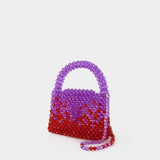 Ss23Bg01 Hobo Bag - Germanier - Purple/Red - Pearl