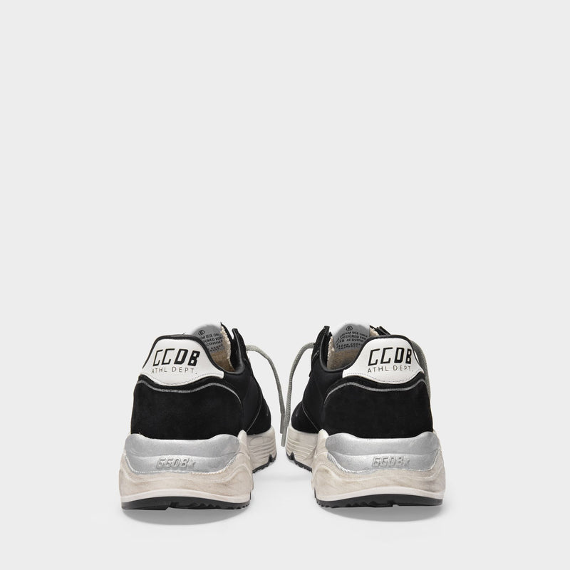 Running Sneakers in Black Nylon