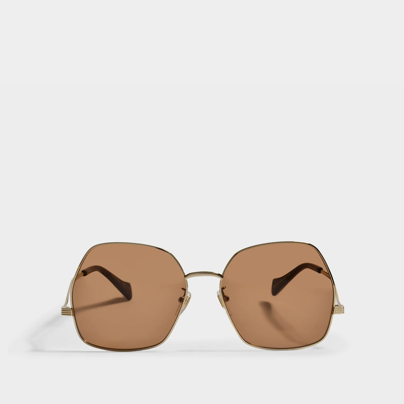 Gg0972S Sunglasses in Brown Metal