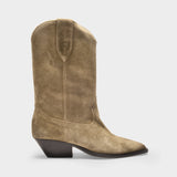 Duerto Boots in Taupe Leather