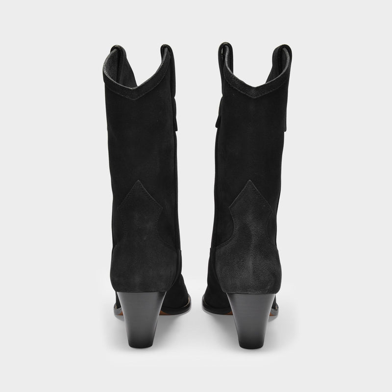 Luliette Ankle Boots in Faded Black Leather