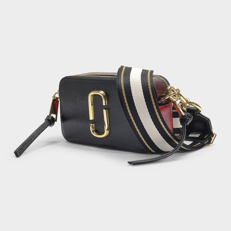 Snapshot leather crossbody bag Marc Jacobs Black in Leather - 36031060