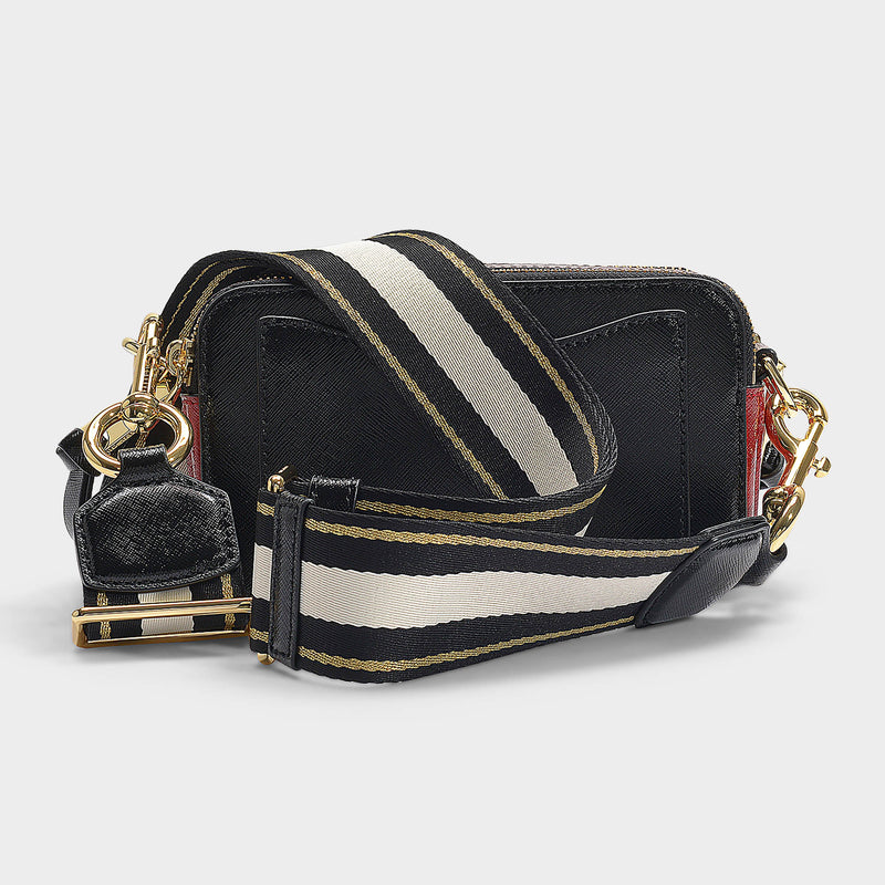 Marc Jacobs Black & Red Snapshot Leather Crossbody Bag, Best Price and  Reviews