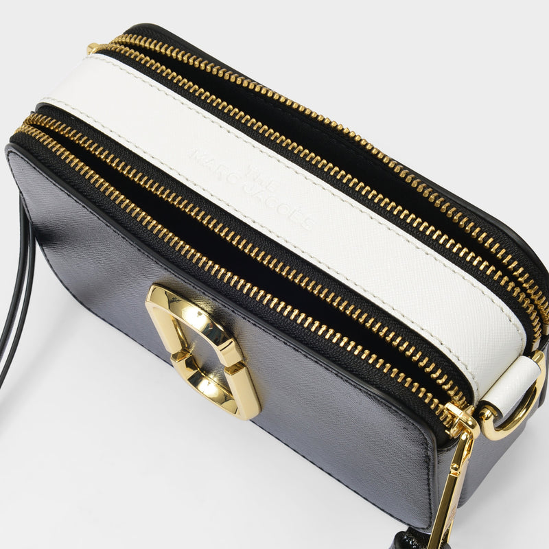 Marc Jacobs The Snapshot Gilded Bag in Black