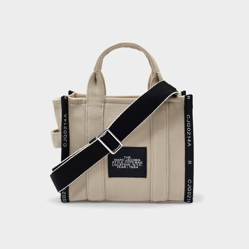 jacquard small traveler tote bag The Small Tote Bag Jacquard - Marc Jacobs - Warm Sand