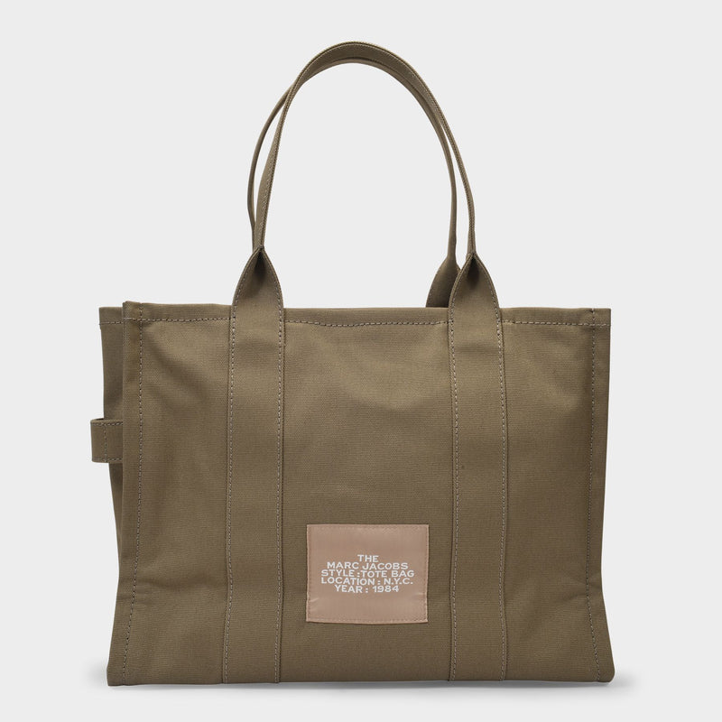 トートバッグ MARC JACOBS SLATE GREEN CANVAS LARGE TOTE BAG The Large Tote Bag - Marc Jacobs - Slate Green - Cotton
