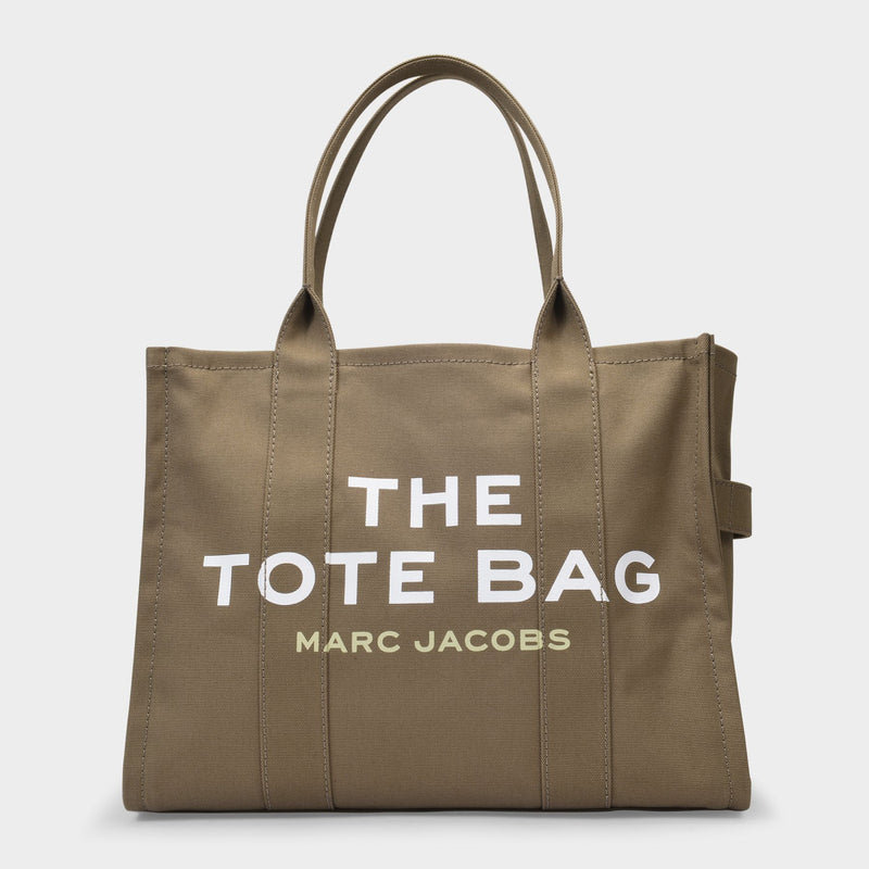 トートバッグ The Large Tote Bag - Marc Jacobs - Slate Green - Cotton The Large Tote Bag - Marc Jacobs - Slate Green - Cotton