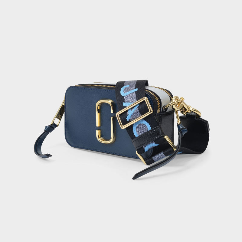 Marc Jacobs Leather Snapshot Strap in Blue