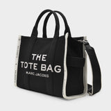 The Small Tote Bag in Black Canvas