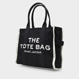 The Large Tote Bag in Black Canvas