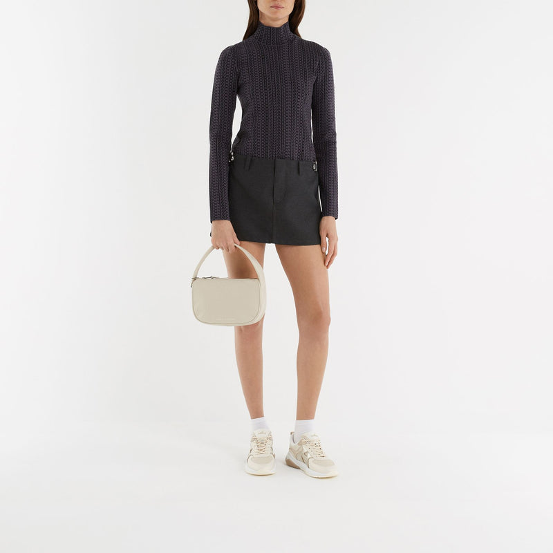 Pushlock Mini Hobo Bag - Marc Jacobs - Cloud White - Leather